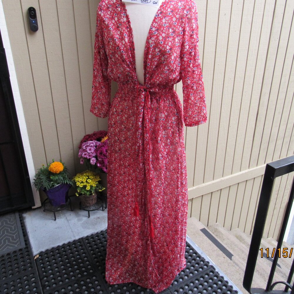 #466 NEW WOMAN'S SHEER COVER DRESS BY UNKNOWN (SIZE 12) - Picture 2 of 4